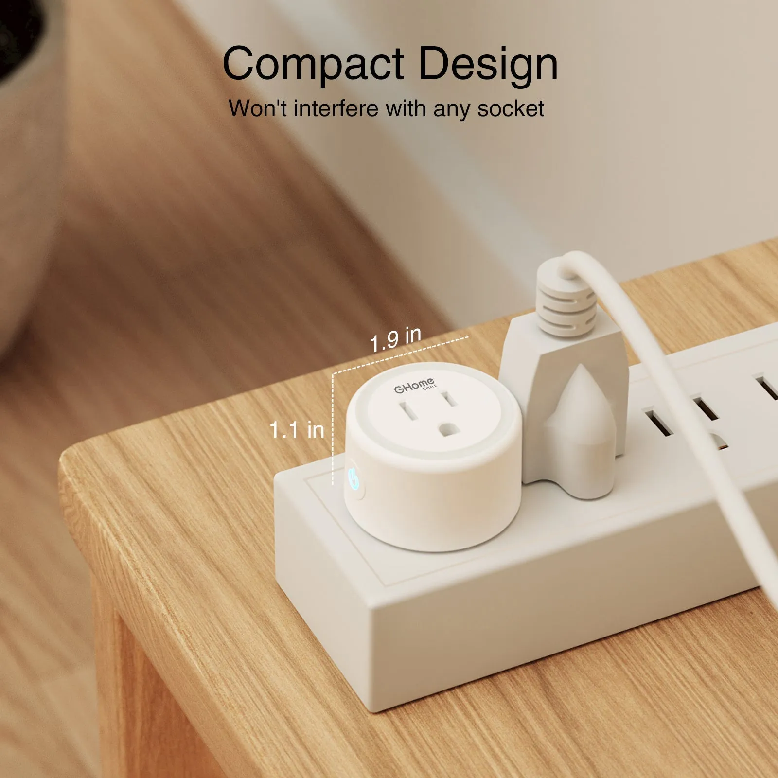 Wi-Fi Smart Plug Mini10A GHomeSmart® WP3